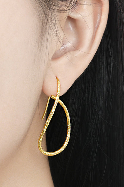 Irregular Line Simple Hollow Earrings