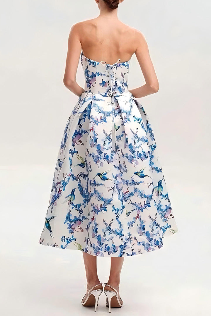 Sheath Floral Midi Dress