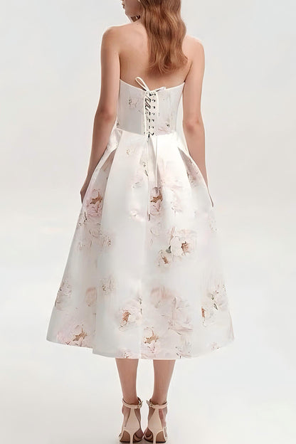 Sheath Floral Midi Dress