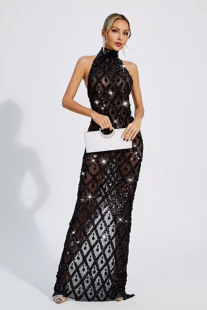 Black Diamond Maxi Dress