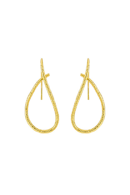 Irregular Line Simple Hollow Earrings