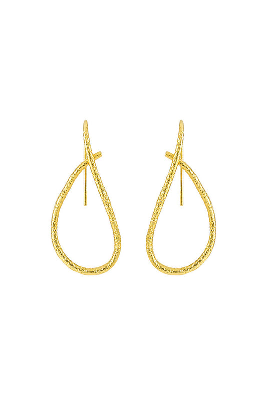 Irregular Line Simple Hollow Earrings