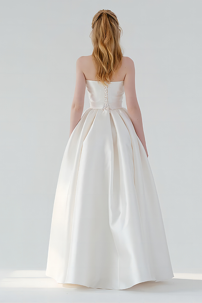 White Elegant Sheath Long Gown Dress