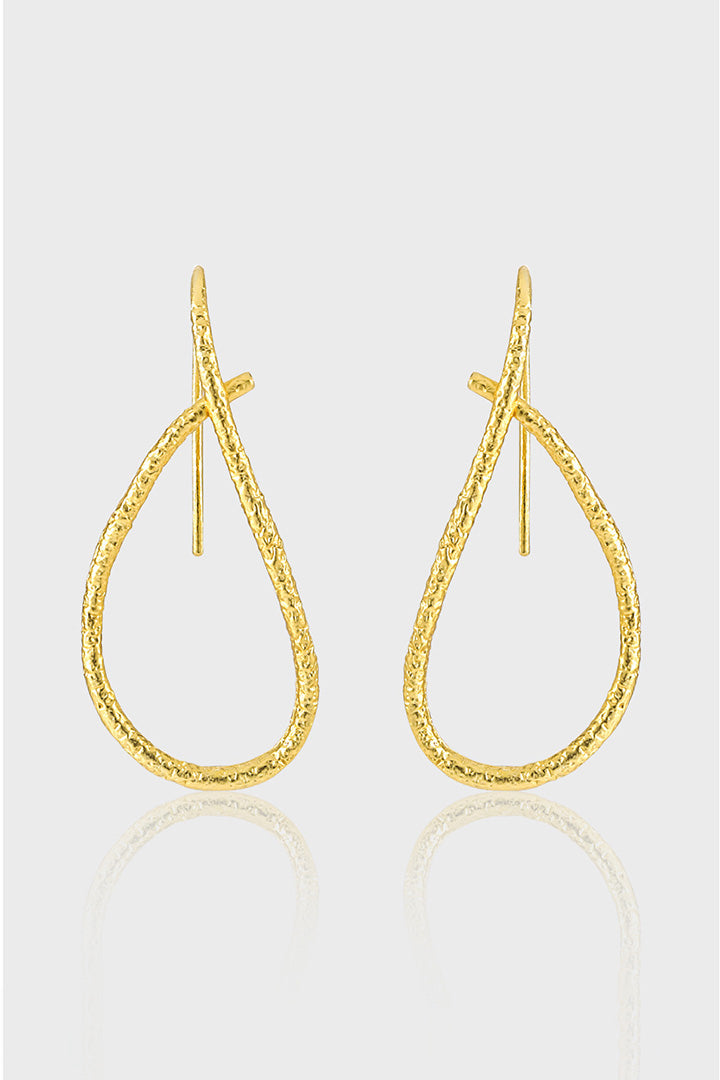 Irregular Line Simple Hollow Earrings