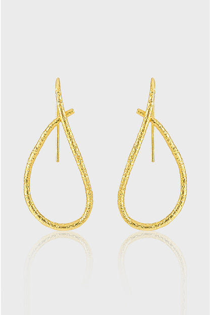 Irregular Line Simple Hollow Earrings