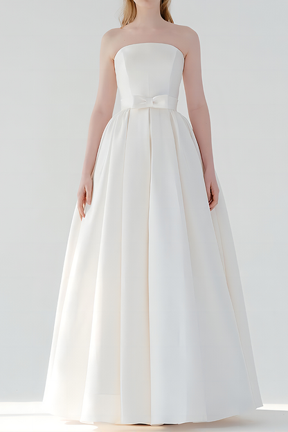 White Elegant Sheath Long Gown Dress