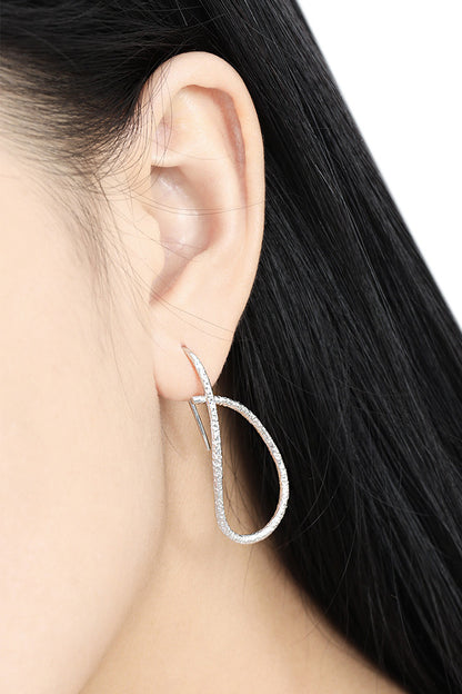 Irregular Line Simple Hollow Earrings