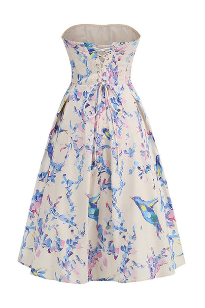 Sheath Floral Midi Dress