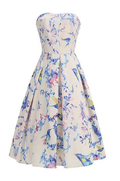 Sheath Floral Midi Dress