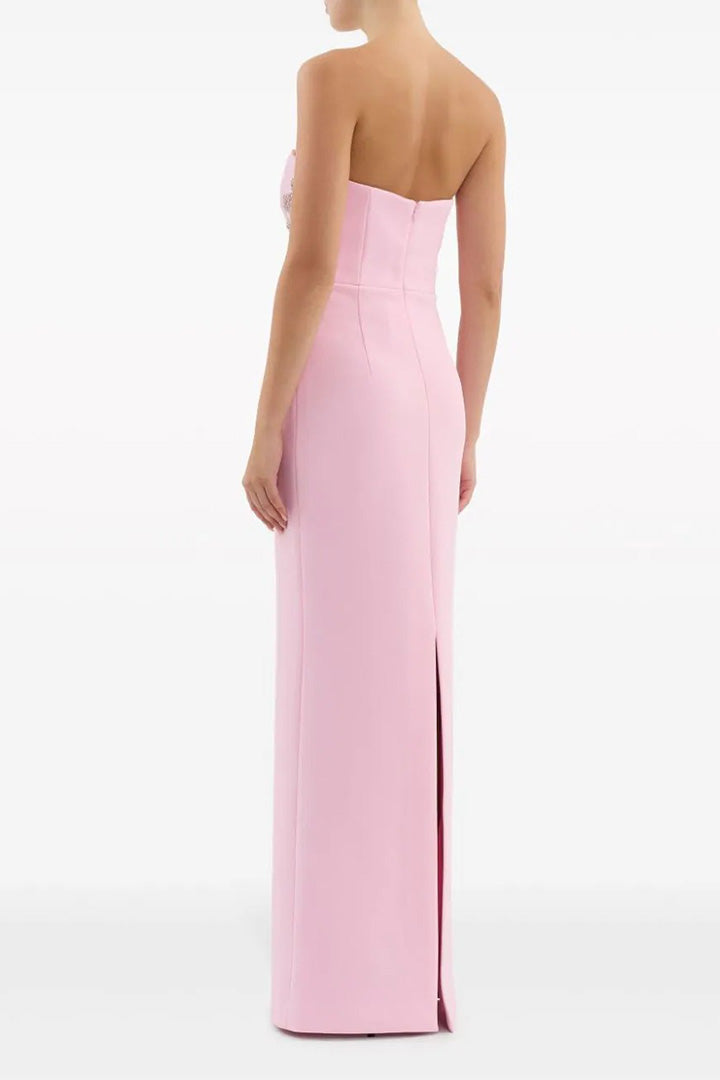 Pink Elegant Sheath Long Dress