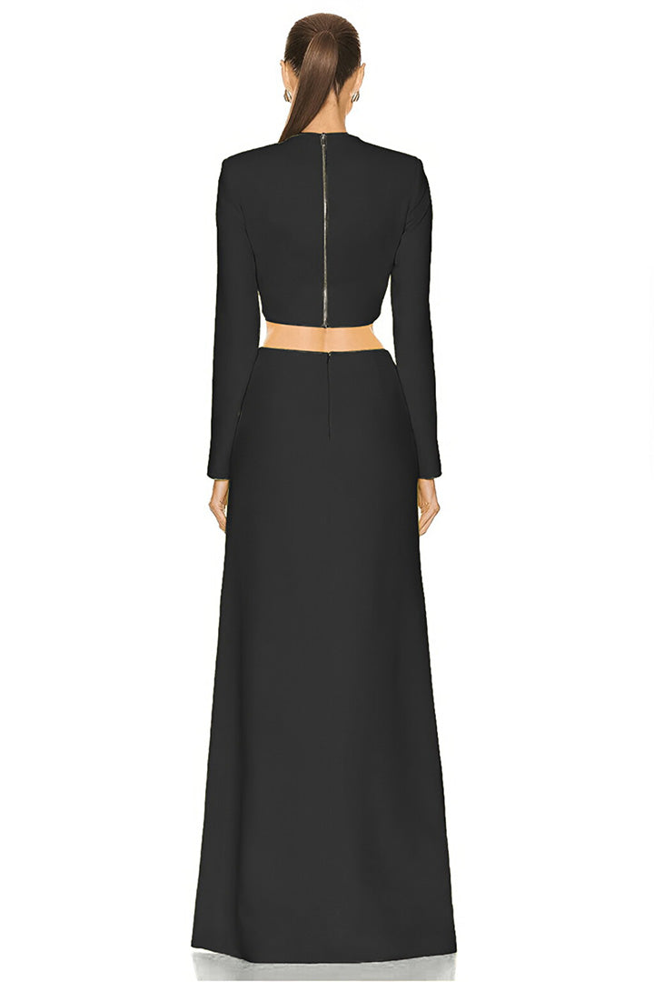 Starfish Waistless Split Long Dress Set