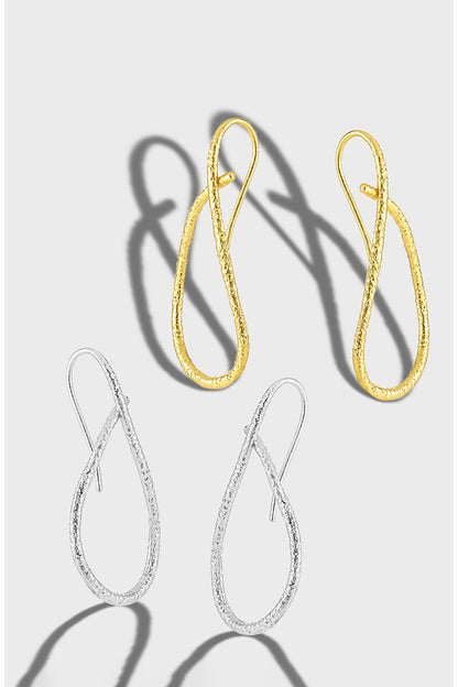 Irregular Line Simple Hollow Earrings