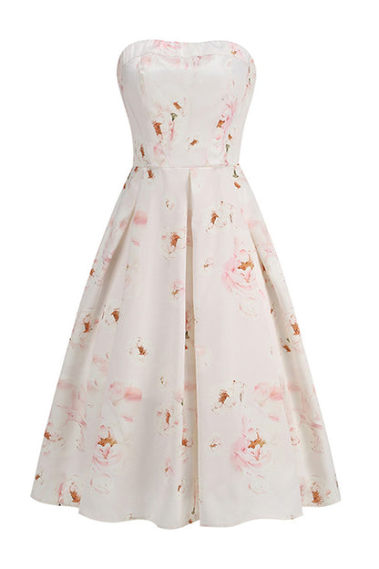 Sheath Floral Midi Dress