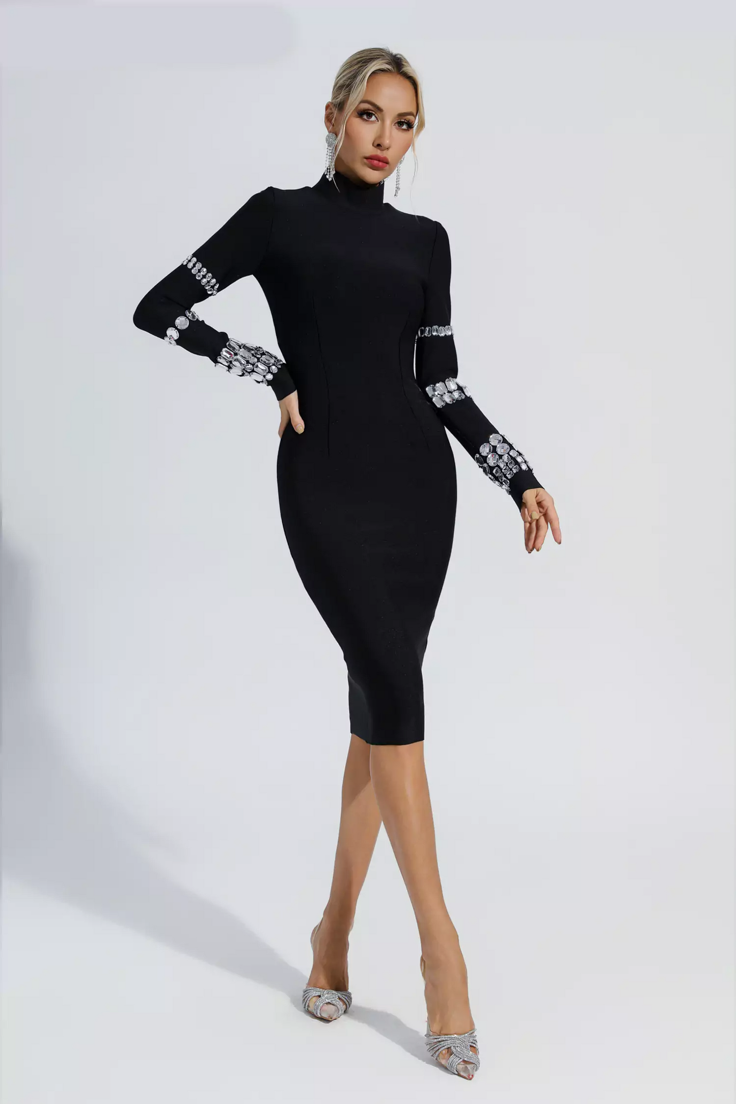 Black Diamond Bandage Dress