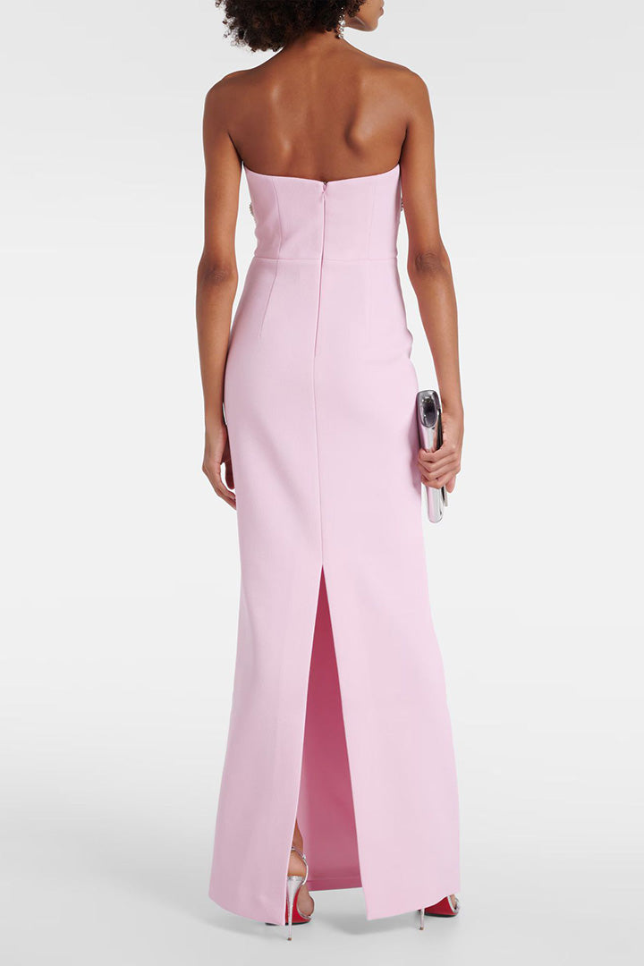 Pink Elegant Sheath Long Dress