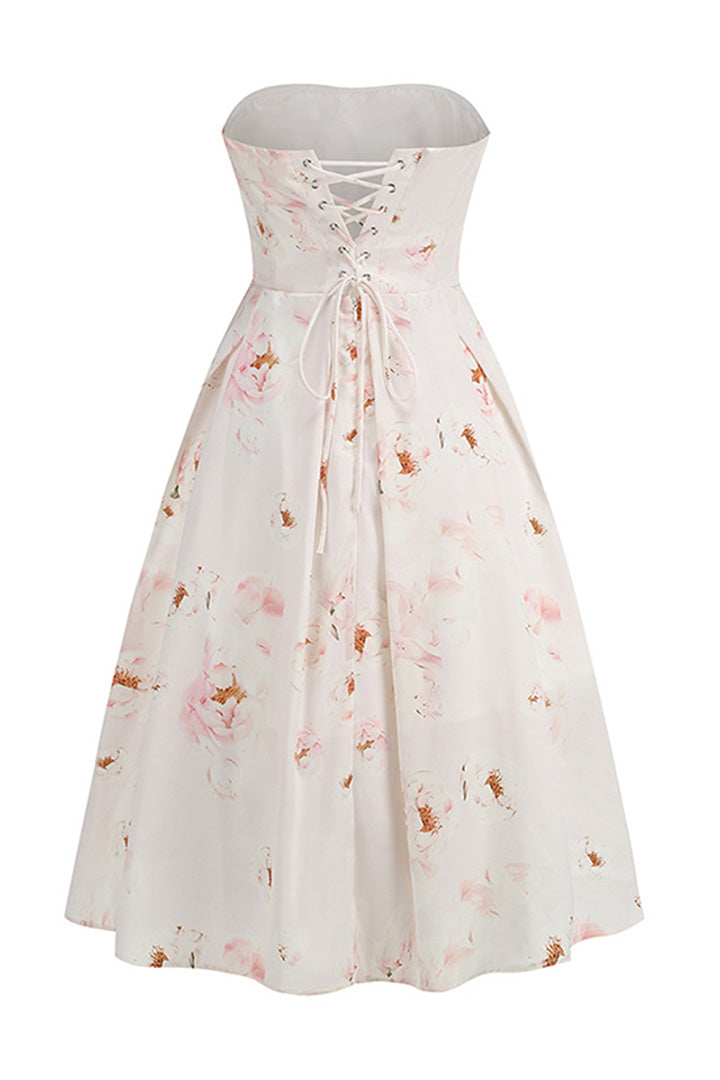 Sheath Floral Midi Dress