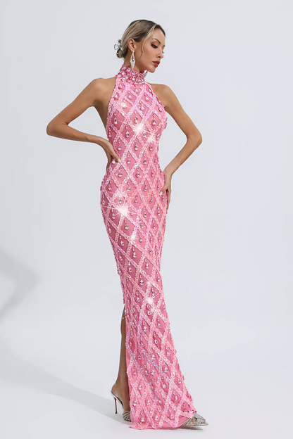 Pink Diamond Maxi Dress